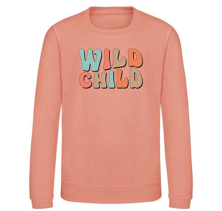 Wild Child Kids Sweatshirt - Little Milk Monster United Kingdom England
