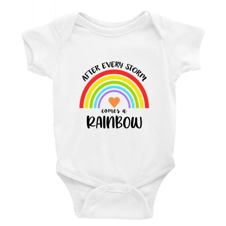 After every storm comes a rainbow - Baby Bodysuit Baby onesie Unisex baby vest Baby shower gift baby clothing store Little Milk Monster 