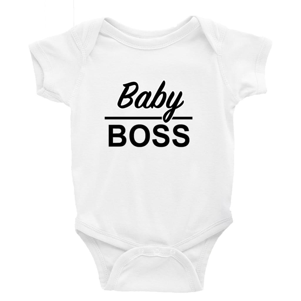 Baby Boss - Baby Bodysuit Baby onesie Unisex baby vest Baby shower gift baby clothing store Little Milk Monster Handmade