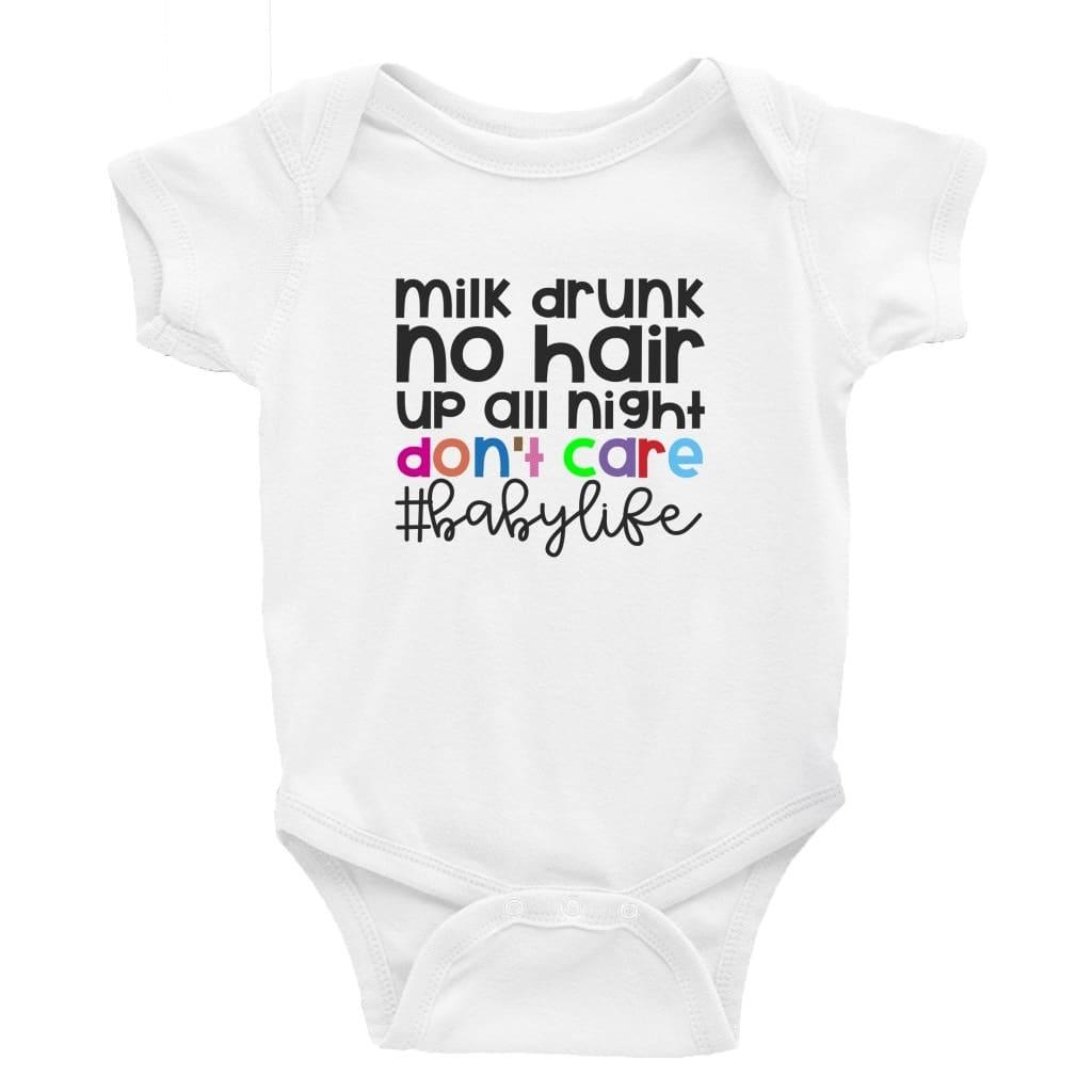 Baby Life - Baby Bodysuit Baby onesie Unisex baby vest Baby shower gift baby clothing store Little Milk Monster Handmade