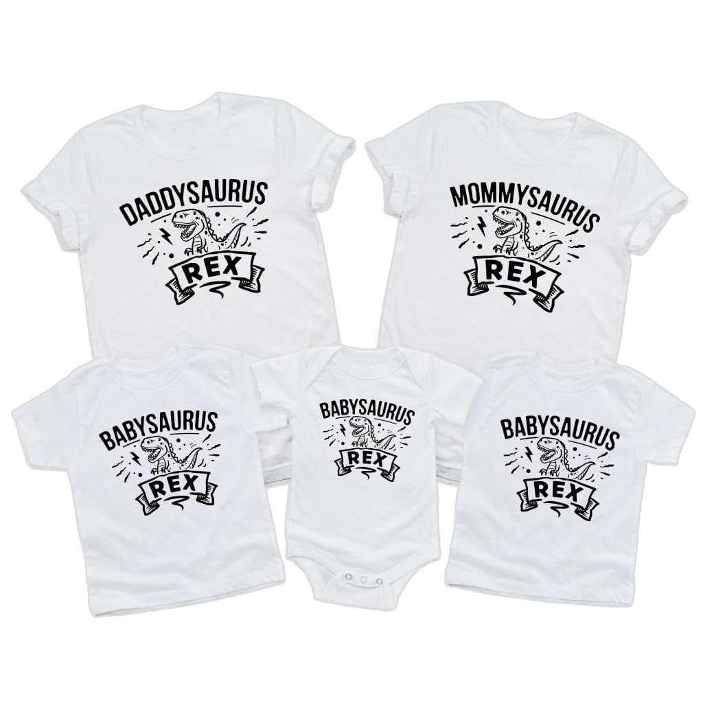 Babysaurus Matching Family Set - Matching Family Set Baby onesie Unisex baby vest Baby shower gift baby clothing store Little Milk Monster 