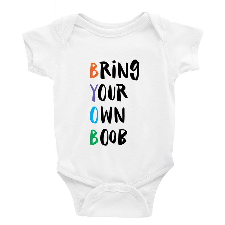 Bring your own boob Little Milk Monster unisex onesie Funny baby bodysuit cheeky baby outfit new parent baby shower gift breastfeeding clothing