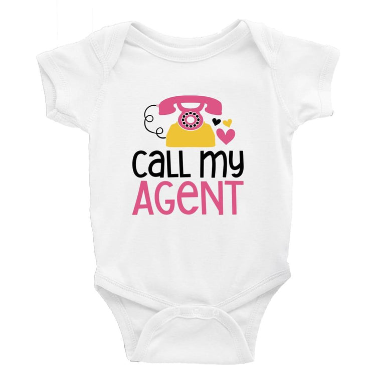 Call my Agent - Little Milk Monster - Baby Bodysuit Little Milk Monster Cheeky by Design Baby bodysuit funny cheeky trending breastfeeding Baby shower gift