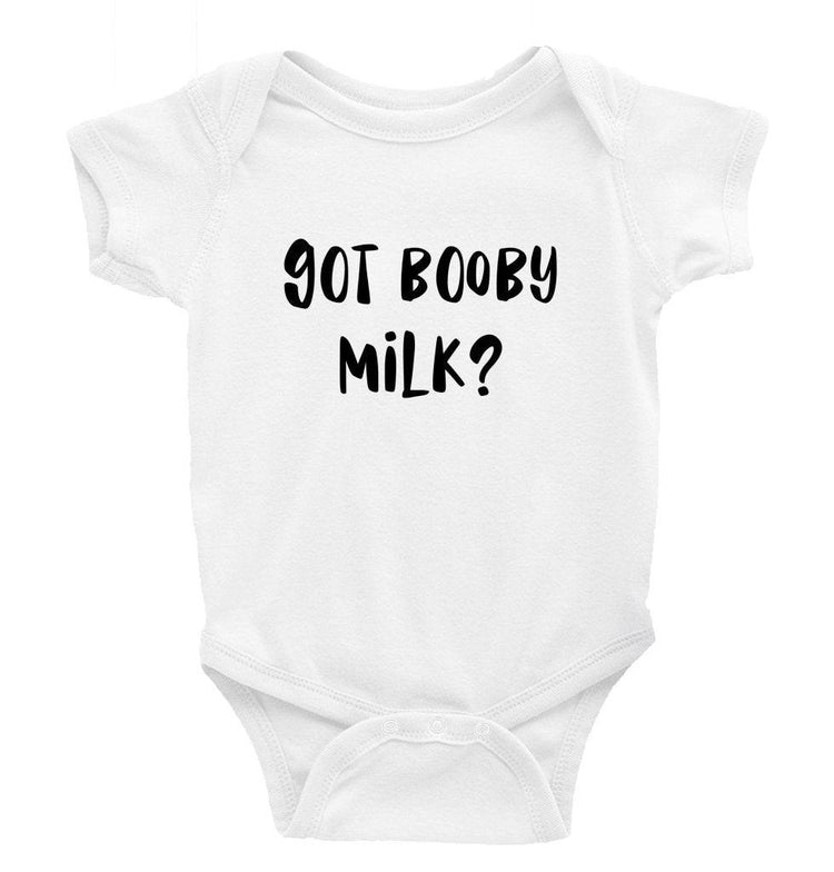Got booby milk Little Milk Monster unisex onesie Funny baby bodysuit cheeky baby outfit new parent baby shower gift breastfeeding clothing