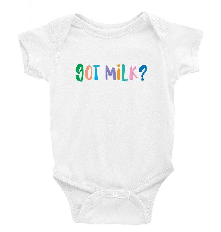 Got milk Multiple Colour options - 0-3 Month / Short Sleeve / Multi Colour - Baby Bodysuit Baby onesie Unisex baby vest Baby shower gift 