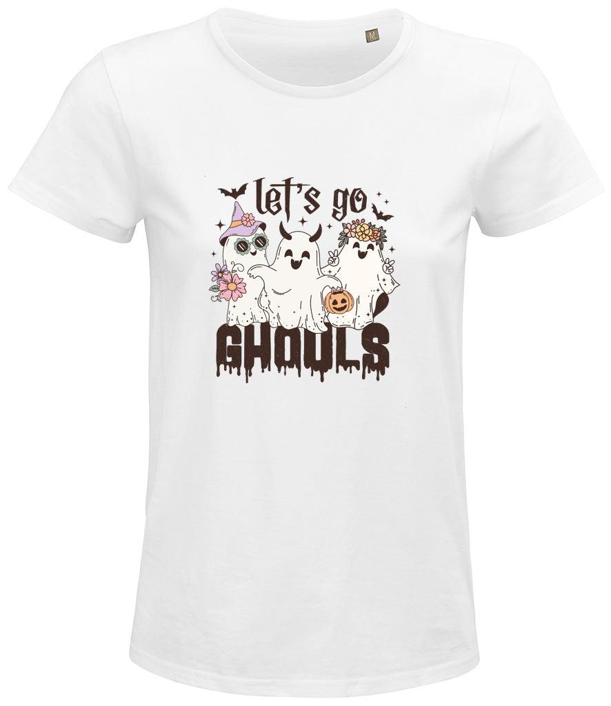 Lets go ghouls Ladies T-shirt - Little Milk Monster United Kingdom England
