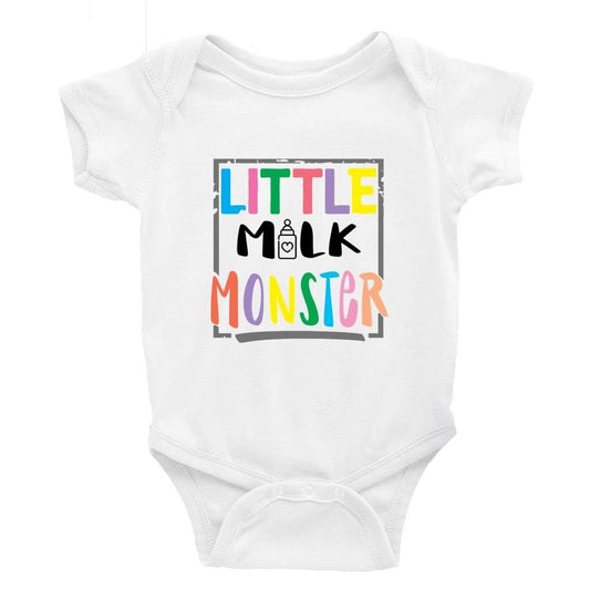 Little Milk Monster - Little Milk Monster - Baby Bodysuit Little Milk Monster Cheeky by Design Baby bodysuit funny cheeky trending breastfeeding Baby shower gift