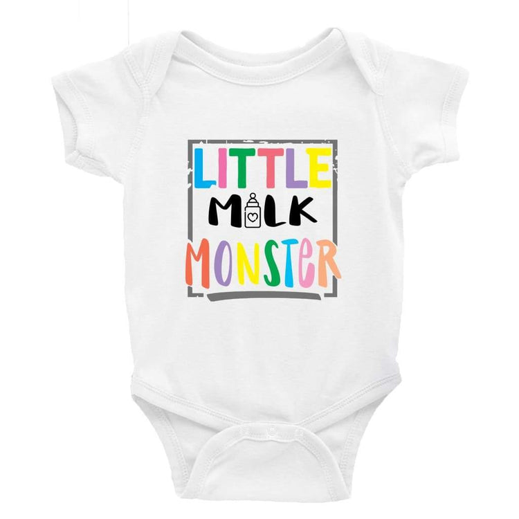 Little Milk Monster - Little Milk Monster - Baby Bodysuit Little Milk Monster Cheeky by Design Baby bodysuit funny cheeky trending breastfeeding Baby shower gift