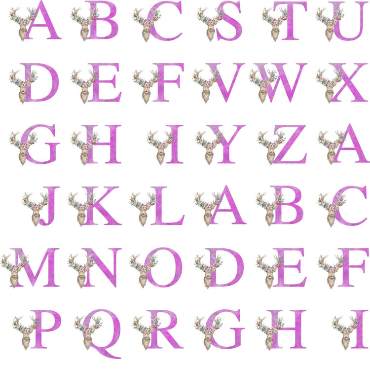 Personalised Pink Alphabet