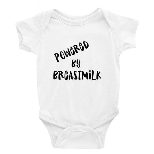 Powered by breast milk Little Milk Monster unisex onesie Funny baby bodysuit cheeky baby outfit new parent baby shower gift breastfeeding clothing