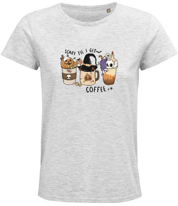 Scary till I get coffee Ladies T-shirt