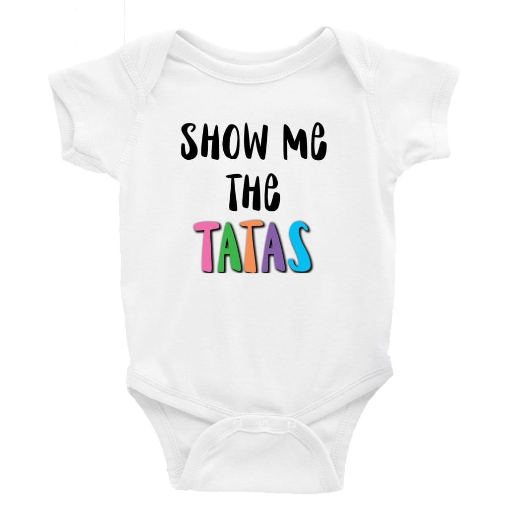 Show me the tatas Little Milk Monster unisex onesie Funny baby bodysuit cheeky baby outfit new parent baby shower gift breastfeeding clothing