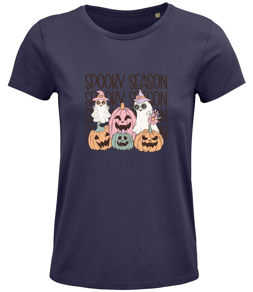 Spooky Season Ladies T-shirt - Little Milk Monster United Kingdom England