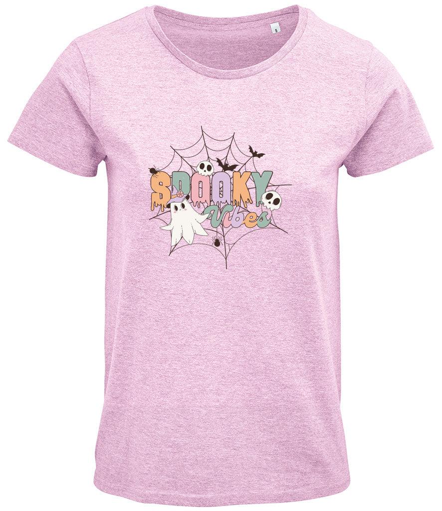 Spooky Vibes Ladies T-shirt - Little Milk Monster United Kingdom England