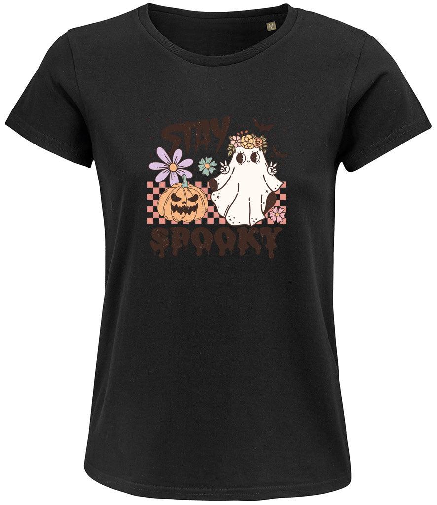 Stay Spooky Ladies T-shirt - Little Milk Monster United Kingdom England