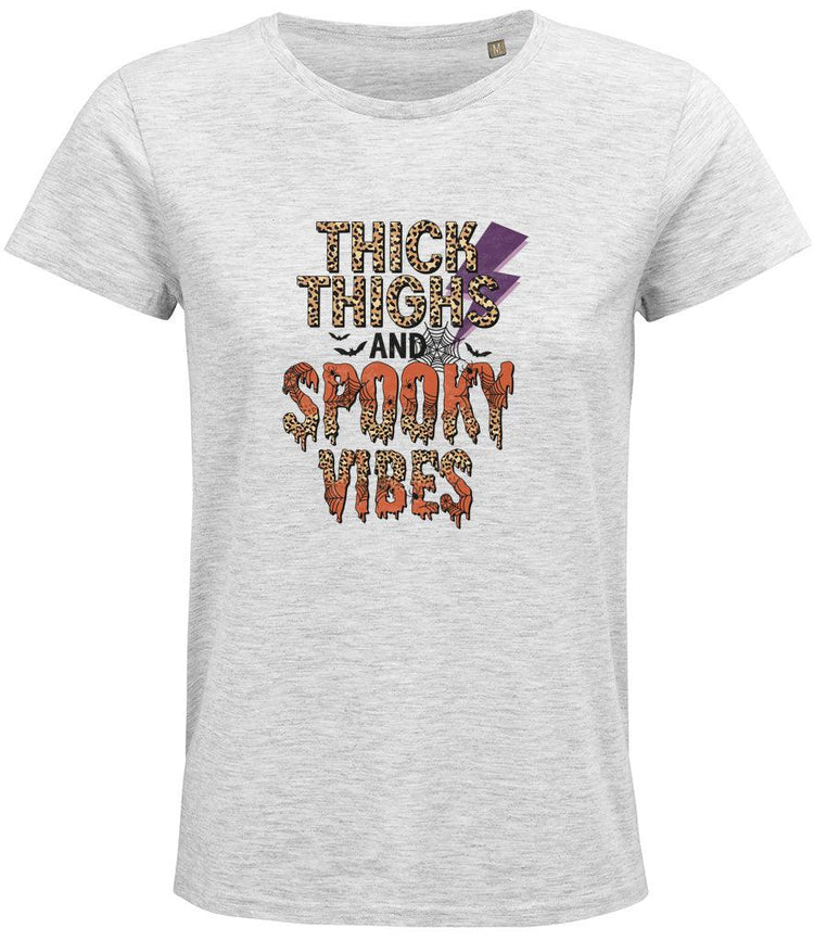 Thick Thighs Spooky Vibes Ladies T-shirt