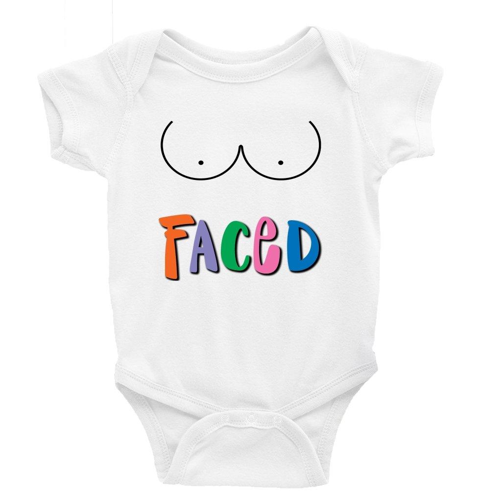 Tit Faced Multiple 2.0 - 18-24 Month / Long Sleeve / Drop Shadow - Baby Bodysuit Baby onesie Unisex baby vest Baby shower gift baby clothing